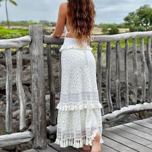Nightcap Tassel Lima Maxi in White